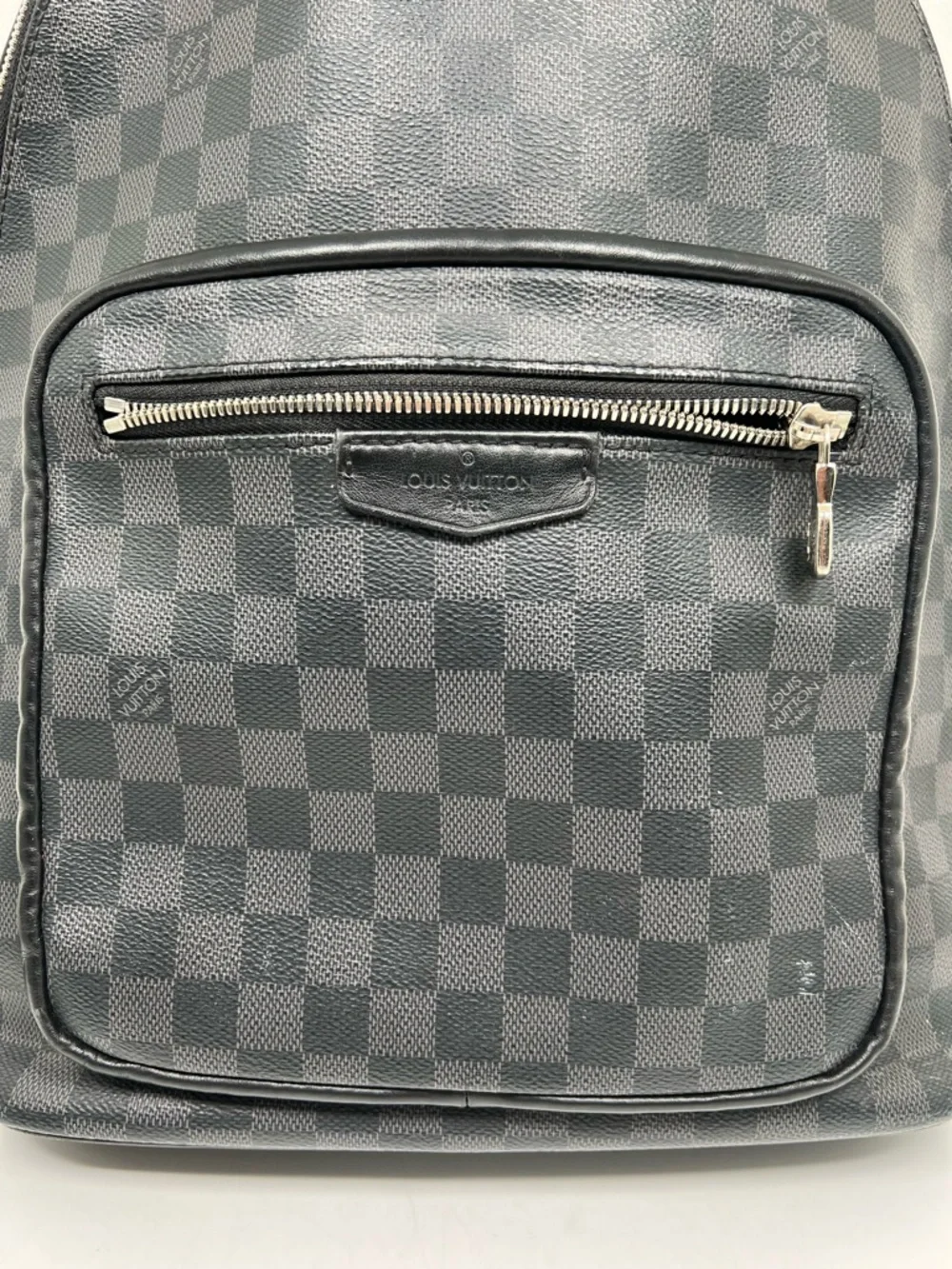 Louis Vuitton Josh Backpack Black Leather Damier Graphite - Picture 2 of 15